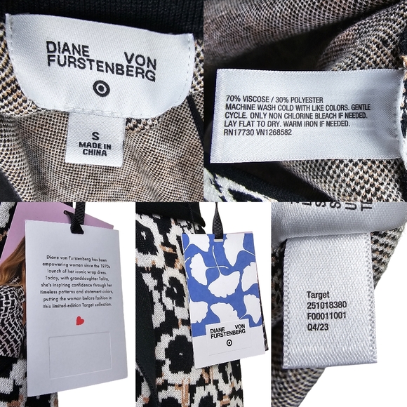 Diane Von Furstenberg For Target Womens Floral Halter Knit Midi Dress Size S NWT - Picture 8 of 9